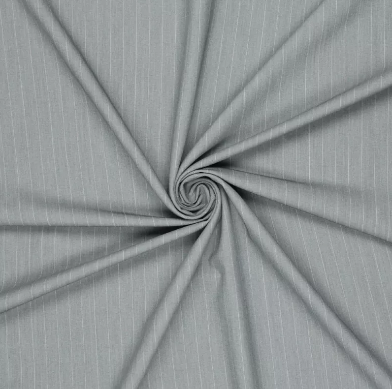Bi-Stretch "Orlando" 15 mm. Pin stripe Grey