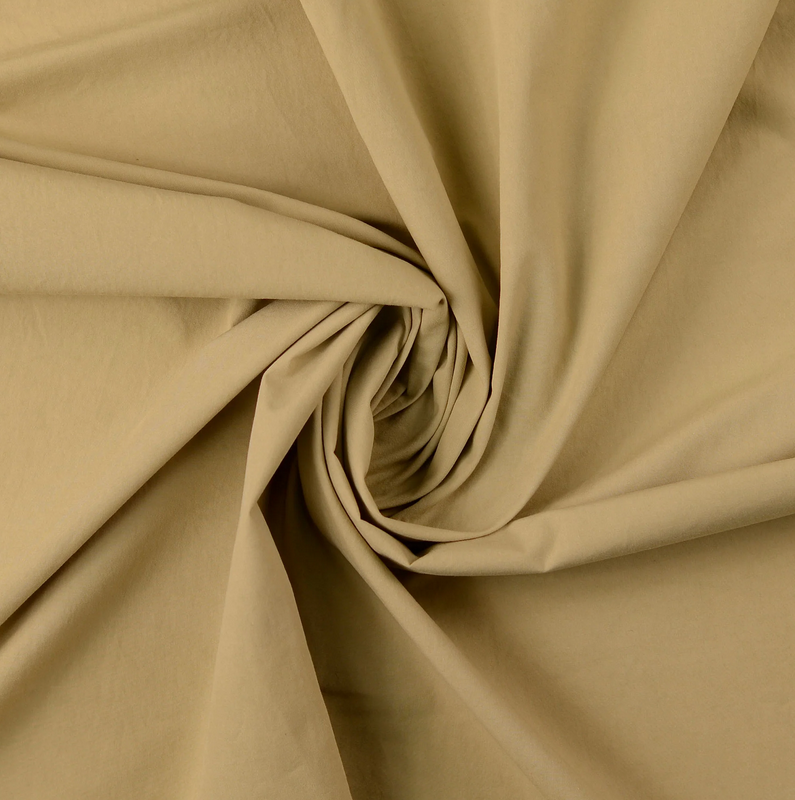 Stone washed popeline Beige