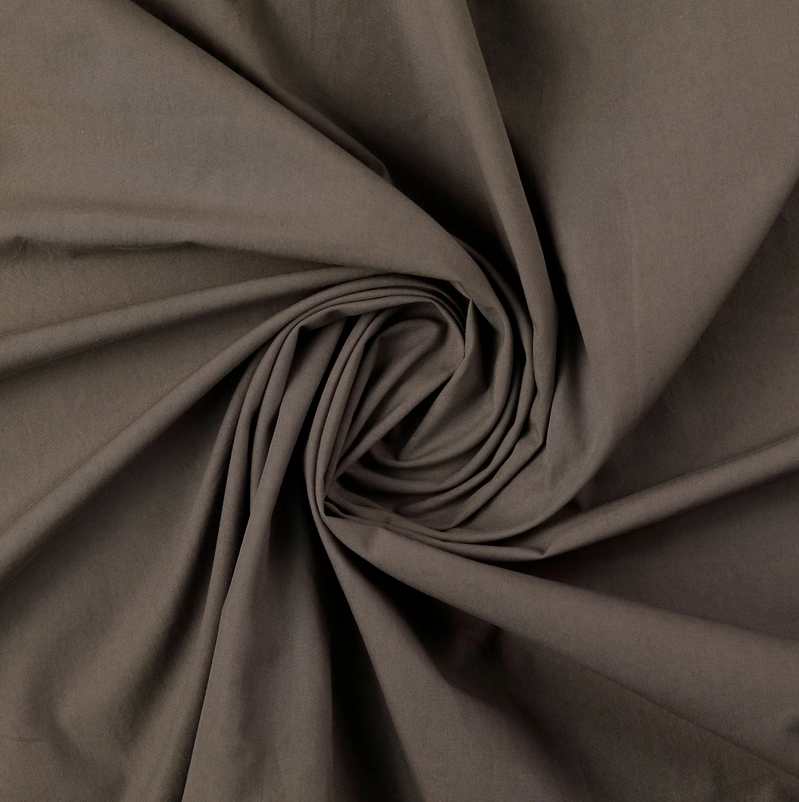 Stone washed popeline Dark Grey