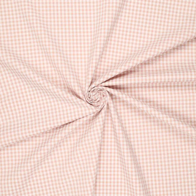 Seersucker Vichy Oud Rose