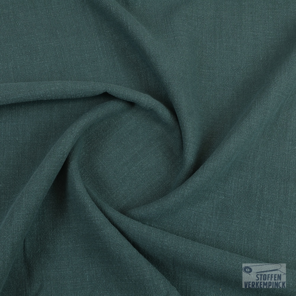 Linnen Sandwashed Dark Green