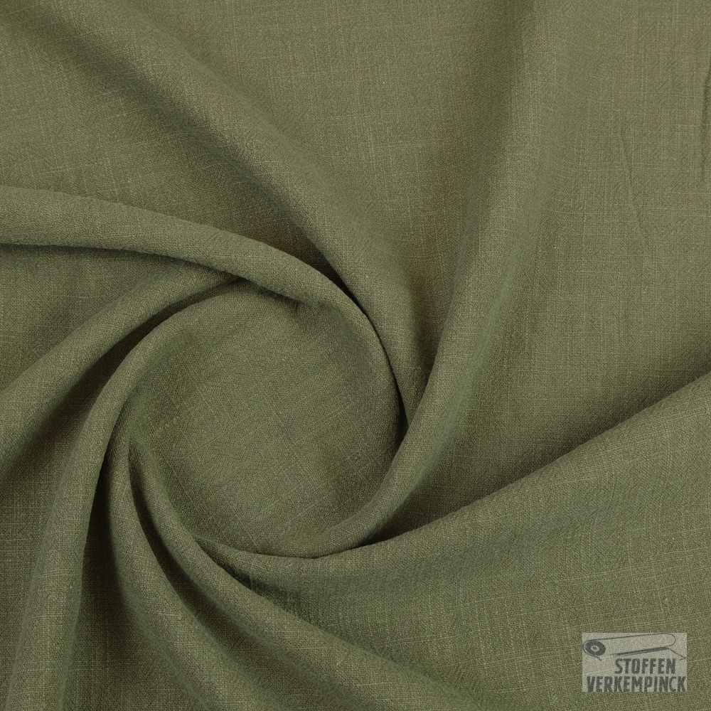 Linnen Sandwashed Olive Green