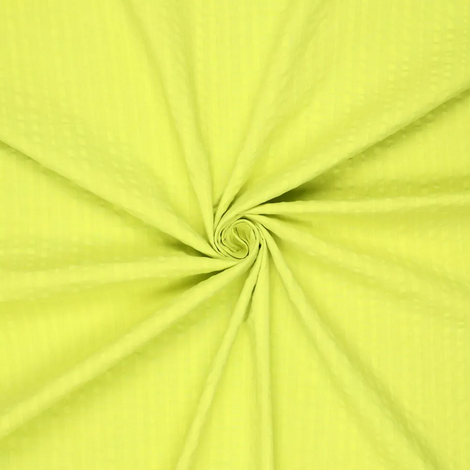 Seersucker Chalk Cotton Lime