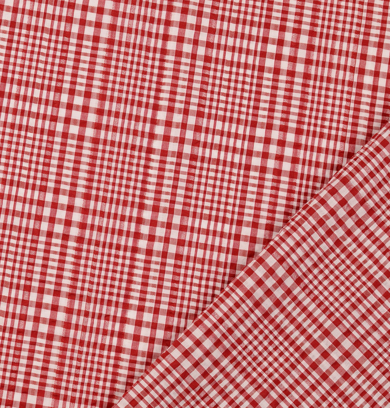 Seersucker Karo Red