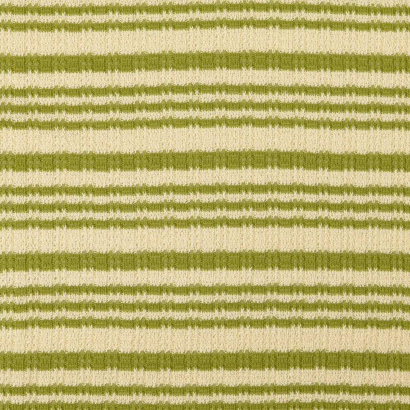 Heavy Jersey Stripes Green