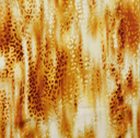 Viscose Satin Digital Animal Ochre