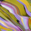 Viscose Poplin Digital "Batik" Ochre/Lilac