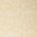 Cotton Pailletten Broderie Ecru