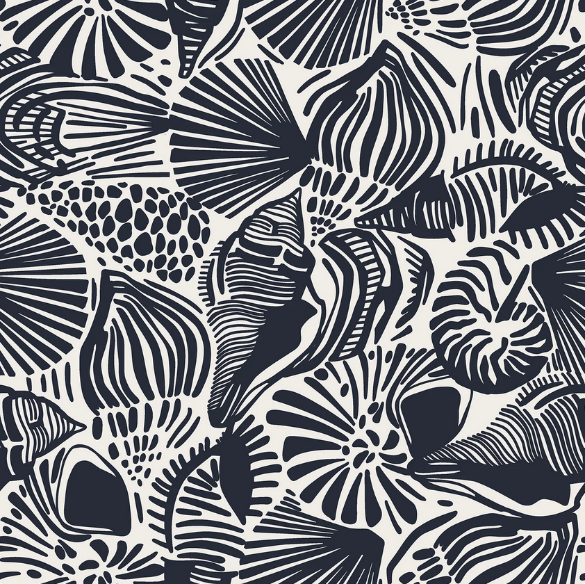 Double Gauze Abstract Navy