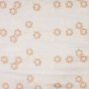 Katoenen Broderie Lovely sand Flowers 