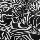 Viscose Linnen Zebra Black