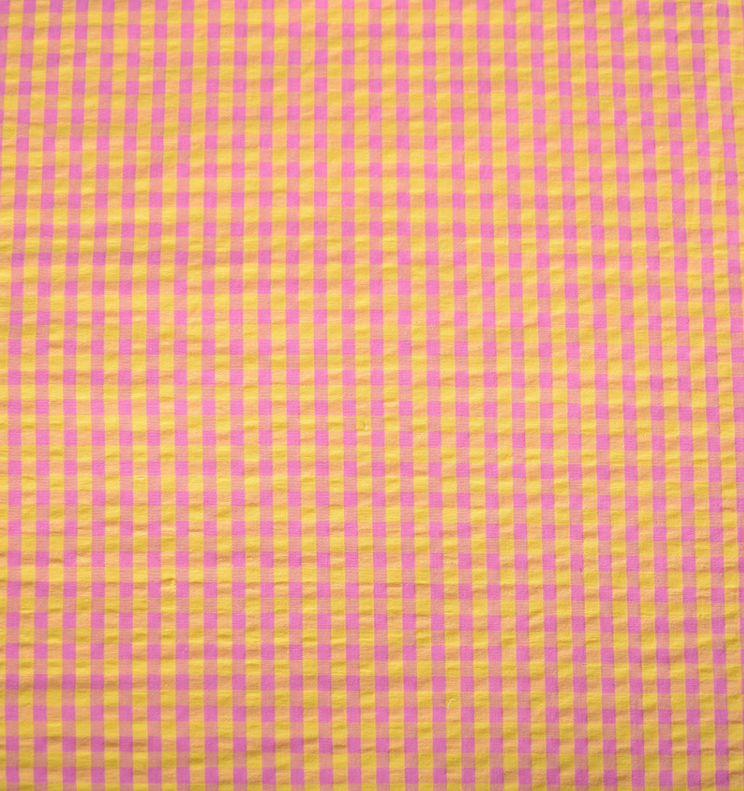 Seersucker Vichy Yellow/Candy