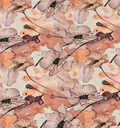 Bamboo Jersey Digital Colourfull Flowers Beige