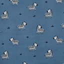 Flanel Zebras Blue