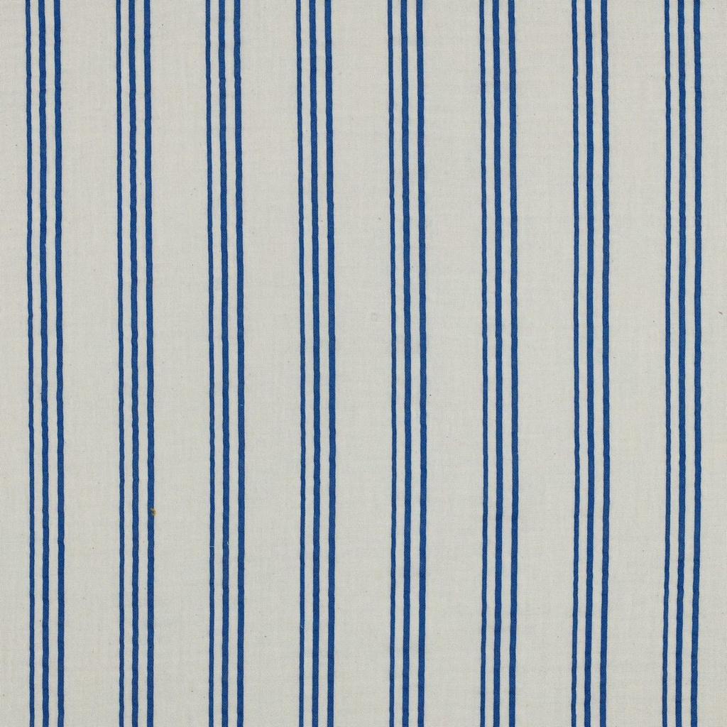 Double Gauze "BIO" Blue Stripes Ecru