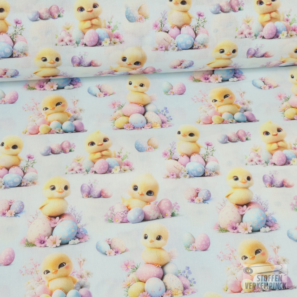 Katoen Easter Chick 3D-Print Light Blue