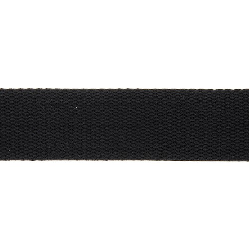 Tassenband Polyester katoenlook 30mm - Zwart