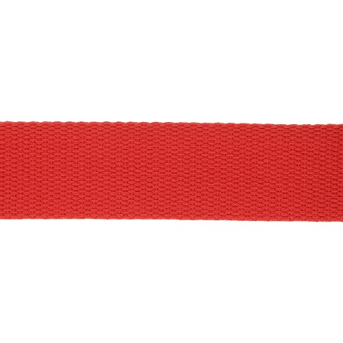 Tassenband Polyester katoenlook 30mm - Rood
