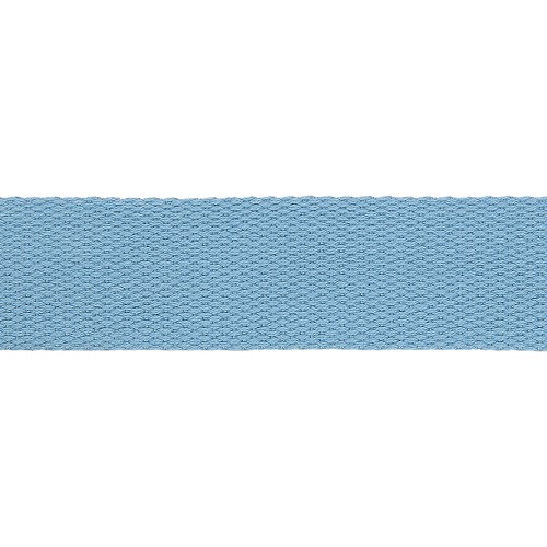 Tassenband Polyester katoenlook 30mm - Lichtblauw