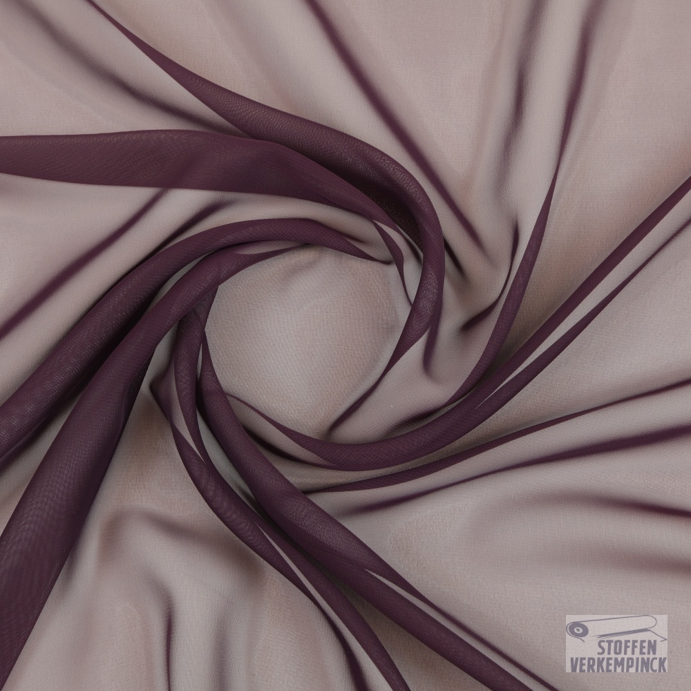 Voile Chiffon Aubergine