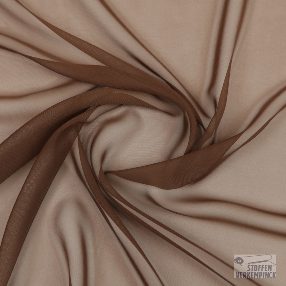 Voile Chiffon Brown