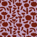 Jennifer Bouron Organic Jersey Flowers - Lavender