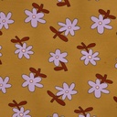 Jennifer Bouron Organic Jersey Flowers - Ochre