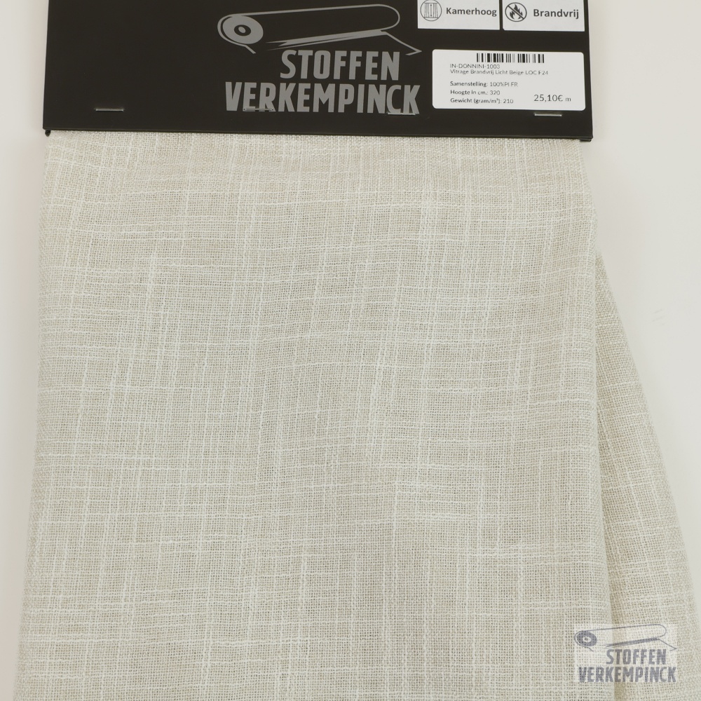 Vitrage Brandvrij Licht Beige LOC F24
