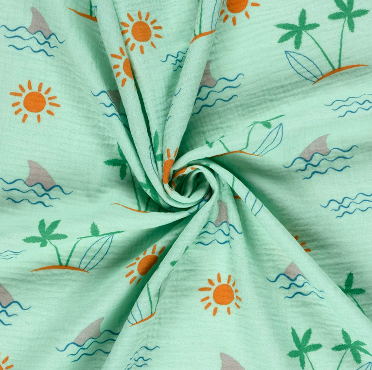 Double Gauze Beach - Mint