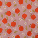 Matelassé Katoen Apples - Rose