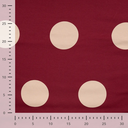 French Terry 7,5 cm Dots Bordeaux/Rose