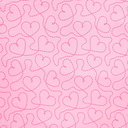 French Terry Neon Glitter Hearts Rose