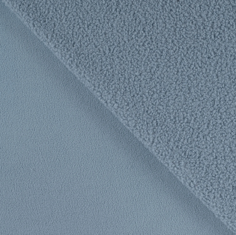 Teddy Fleece Double sided Dusty Blue