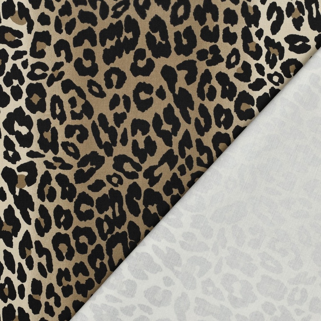 Cotton Twill Stretch Animal Skin 