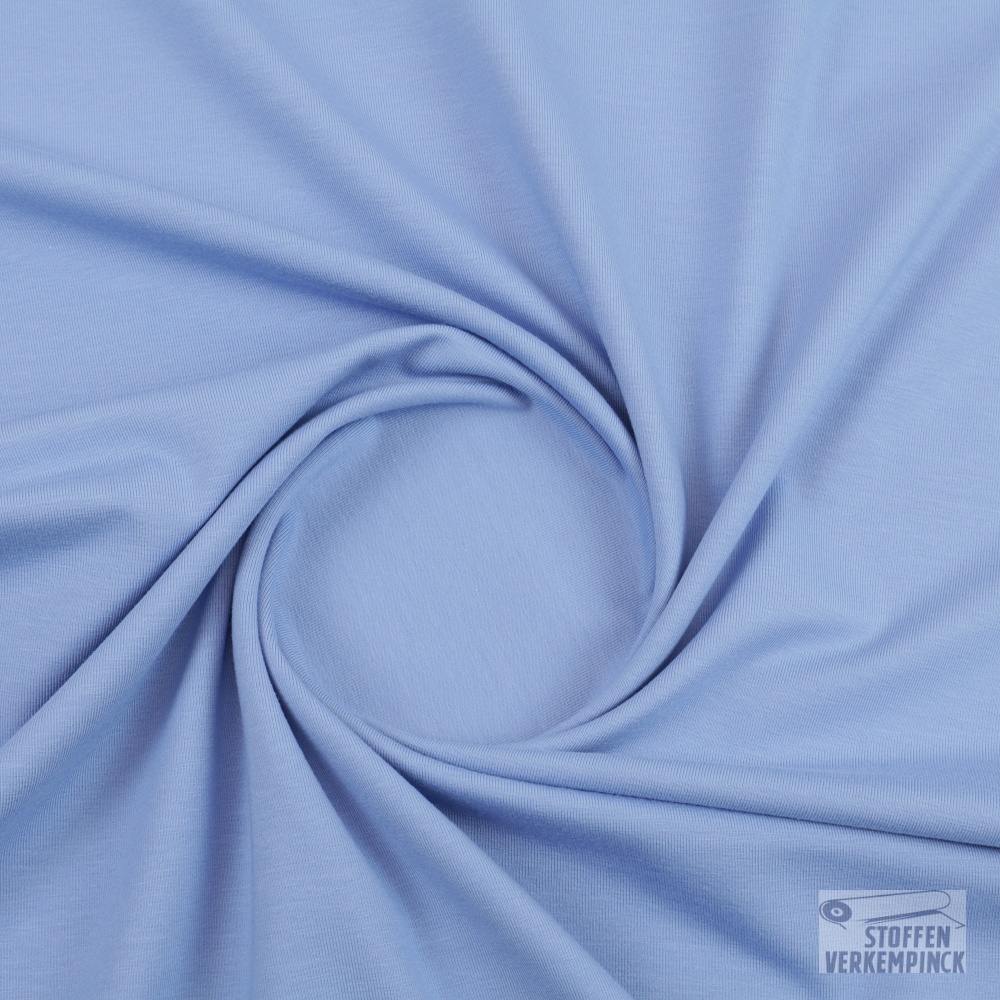 Jersey Katoen Zwaar Licht Blauw