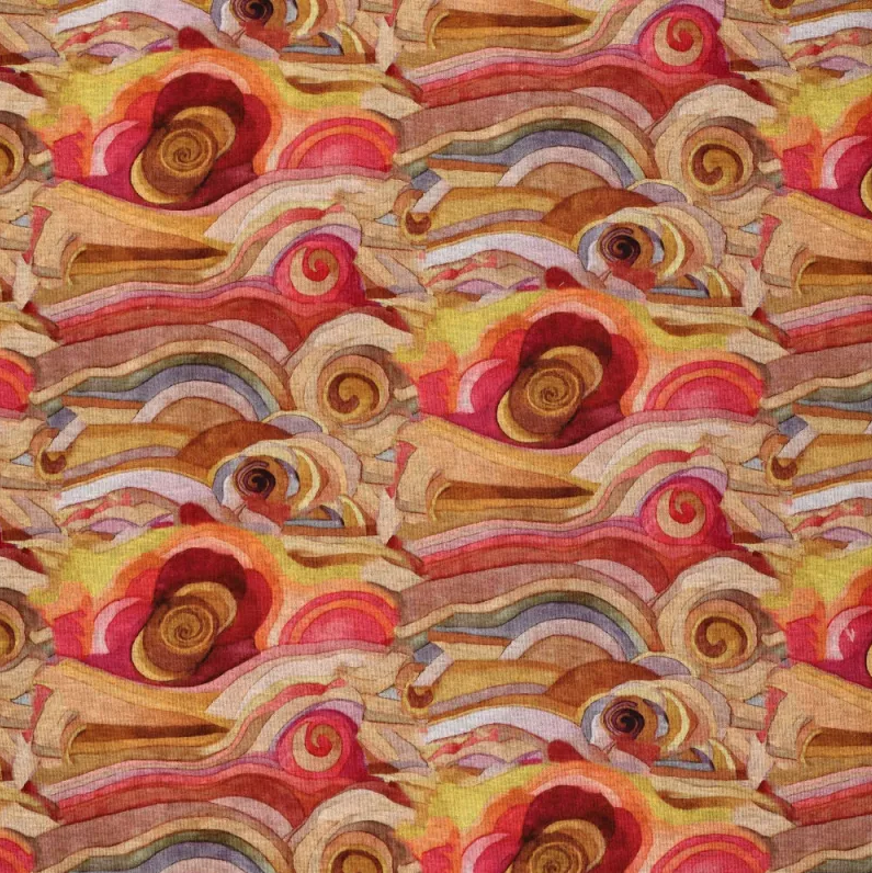 Dubbeljersey Roma Starry Night Ochre