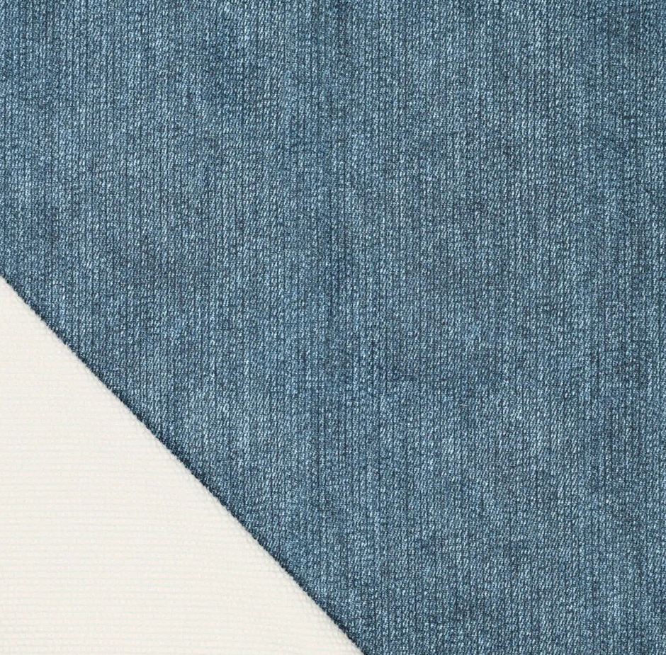 Denim Printed Corduroy Blue
