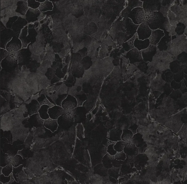 Velvet Satin Flora Black/Vison