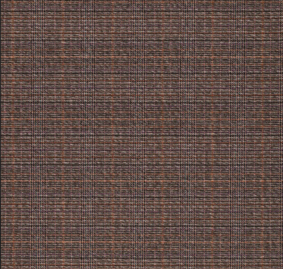 Stretch Perth Checks Aubergine
