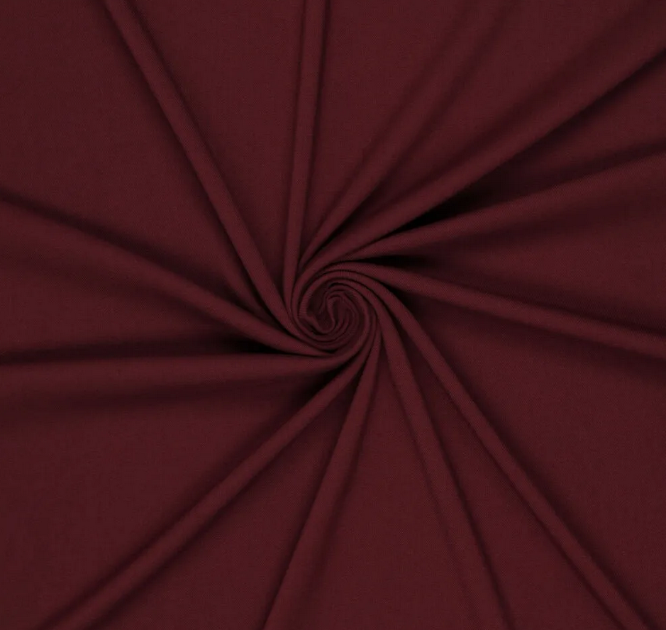 Breedtestretch Bamboo Bordeaux