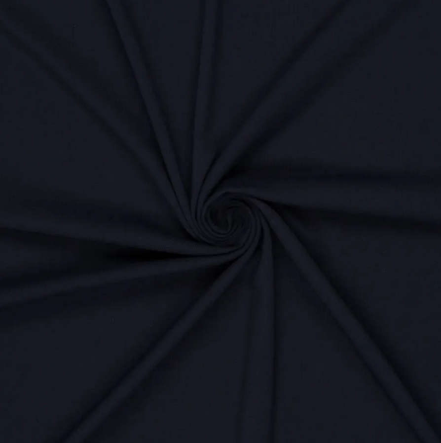 Breedtestretch Bamboo Navy