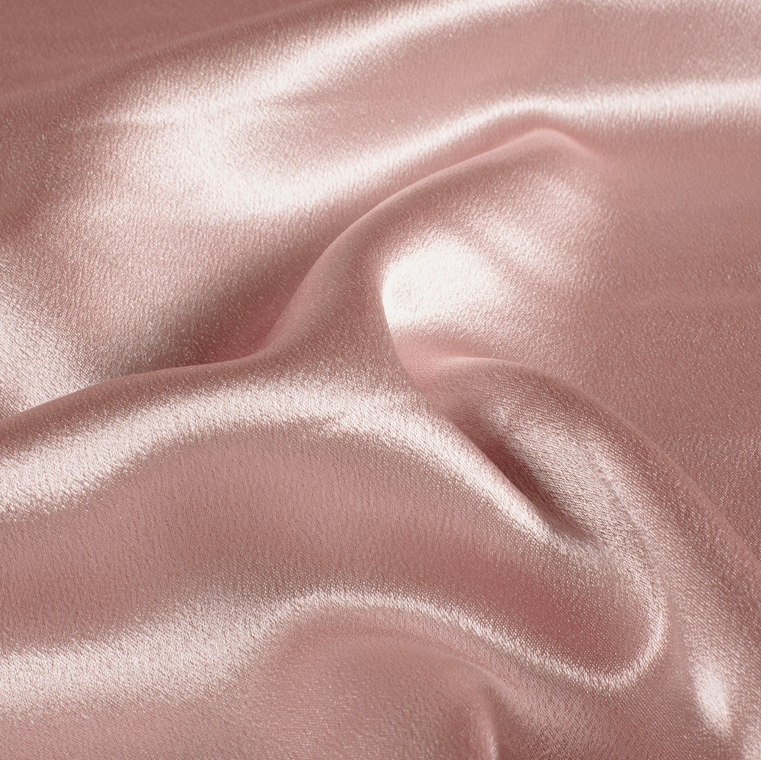 Crêpe Satin Réversible Old Rose