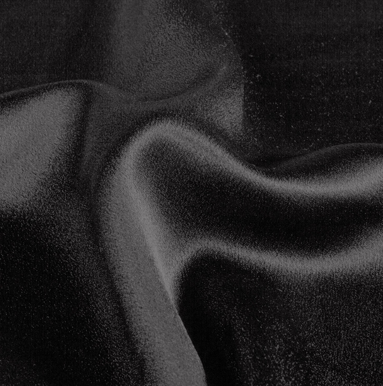 Crêpe Satin Réversible Black