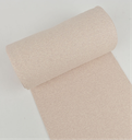 Boordstof Rib Beige Melange