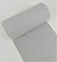 Boordstof Rib Light Grey Melange