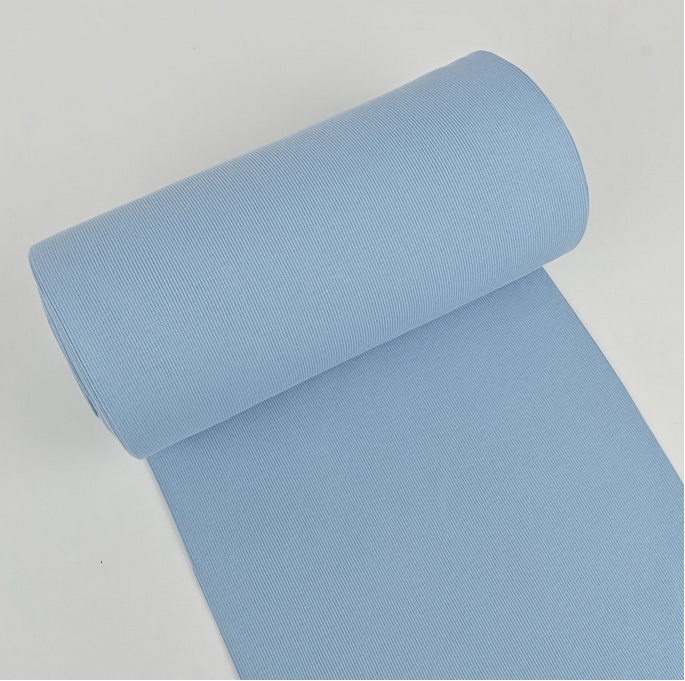 Boordstof Rib Light Jeansblue