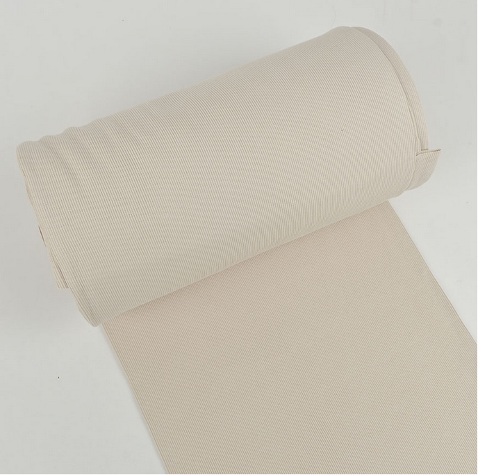 Boordstof Rib Light Beige