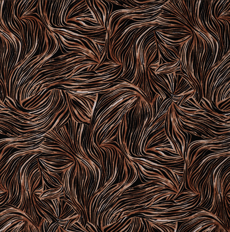 Viscose Twill Print Abstract Taupe