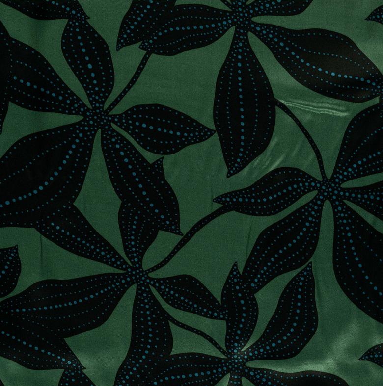 Viscose Satin Flower Army