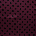 Viscose Satin Dots Wine